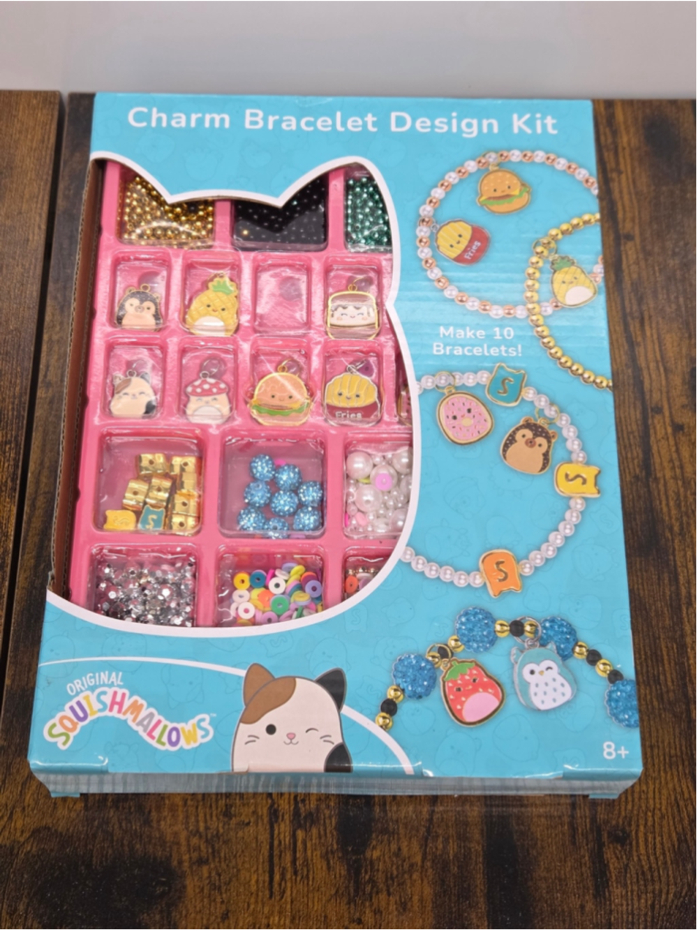 Squishmallows Pink and Blue Charm Bracelet Design Kit